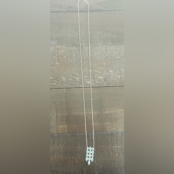 Gorgeous, green & pink stone necklace! - Picture 3 of 7